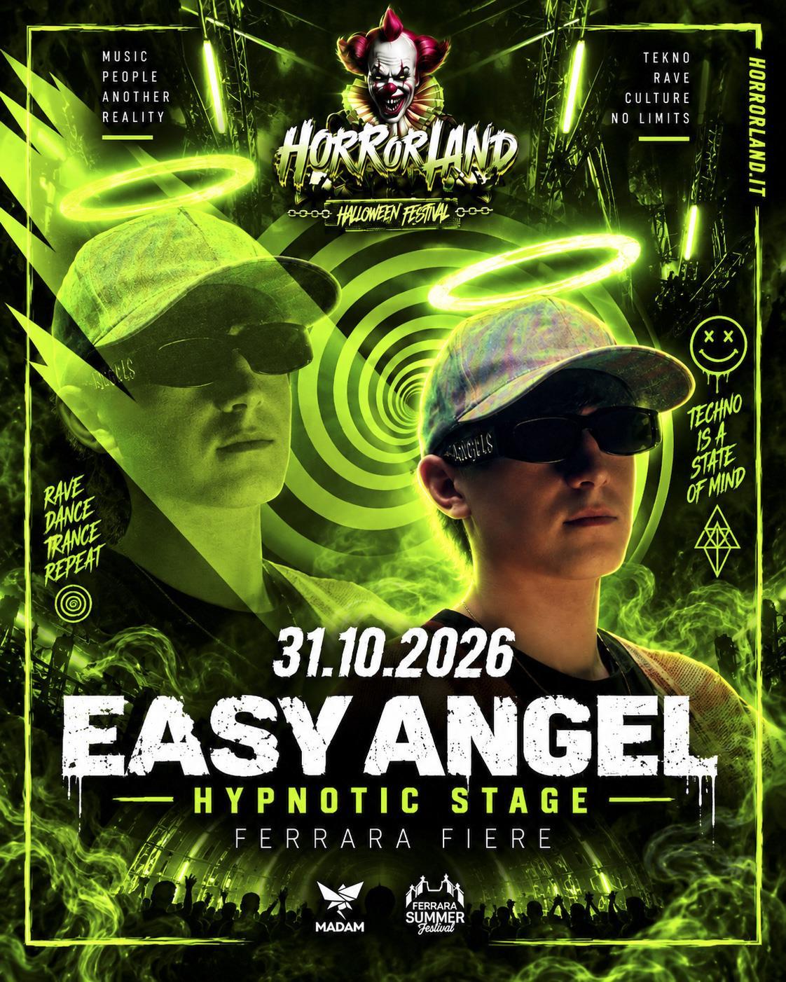 Easy Angel, artista Hypnotic Stage Horrorland 2026