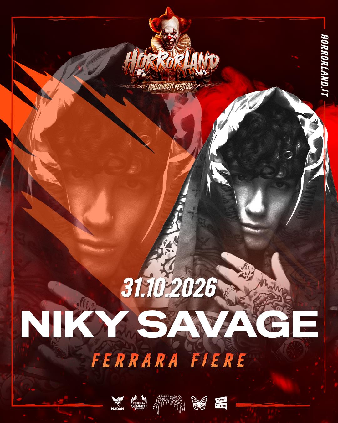 Niky Savage, artista Horrorland 2026