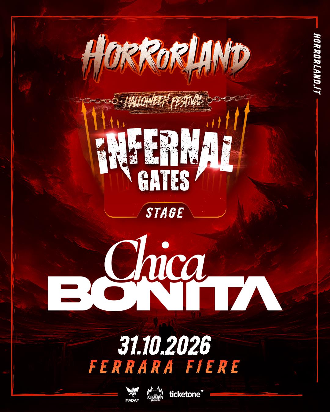 Chica Bonita, artista Horrorland 2026