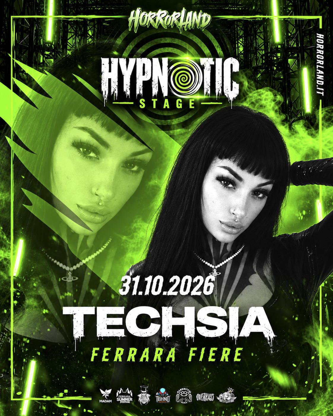 Techsia, artista Hypnotic Stage Horrorland 2026